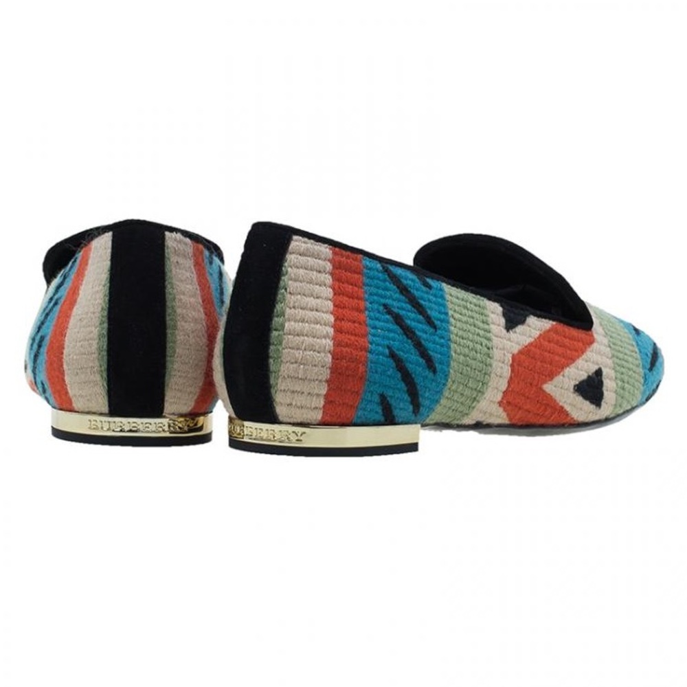 Burberry Multicolor Aztec Loafers - Picture 8 of 9